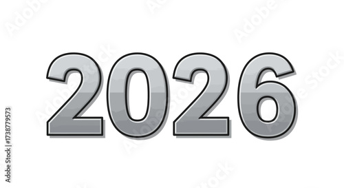 Visual Representation of the Year 2026 A Simple, Modern Design