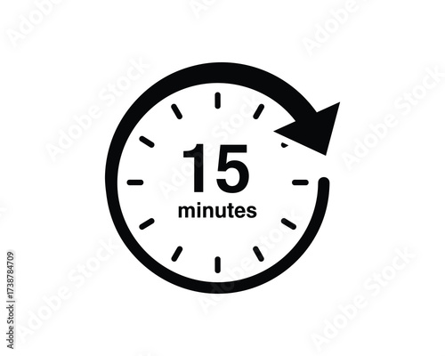 15 minutes timer icon