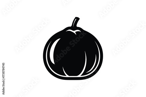 Fig Fruit Black Silhouette