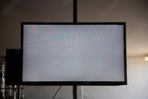 Blank tv projector screen