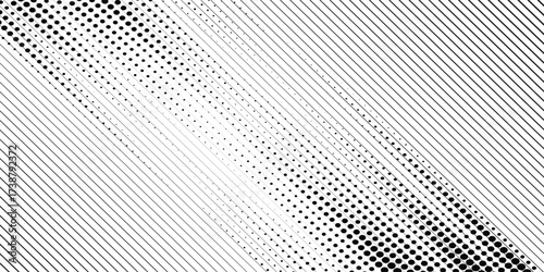 Line halftone gradation texture black and white. modern eps 10
