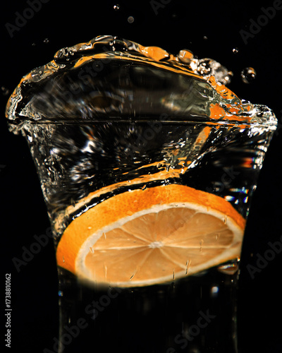 lemon in water
