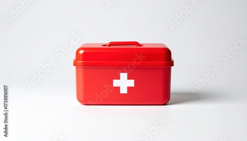 Always be prepared with a red first aid kit for emergencies, offering peace of mind and safety at home or on the go in a modern design