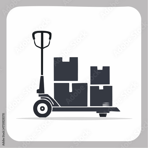 Secure and protected cardboard box icon, symbolizing data privacy, confidential shipping, safe delivery, and digital security for valuable contents or information