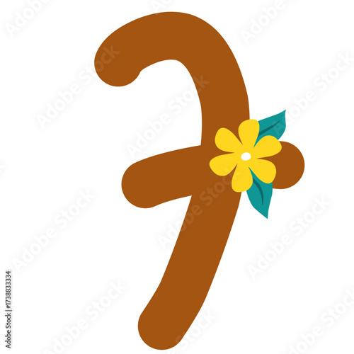 Brown Numeric seven 