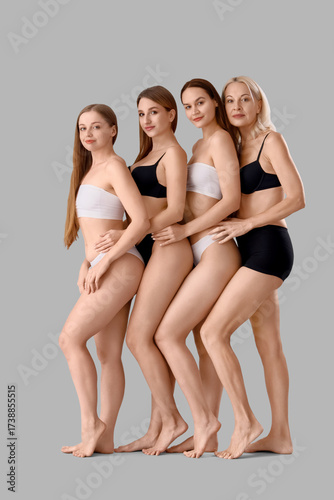 Different beautiful women o...