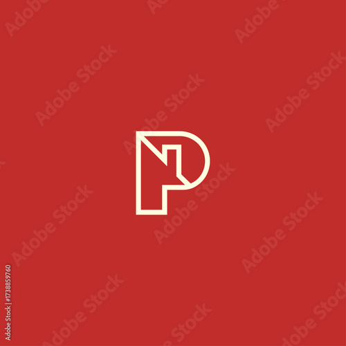 Free Download Letter P logo icon flat vector design - GFXLoad