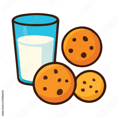 Cookies With Chocolate Chips Clip Art