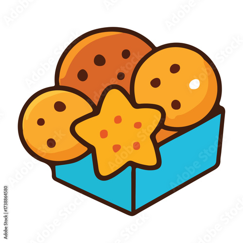 Cookies With Chocolate Chips Clip Art