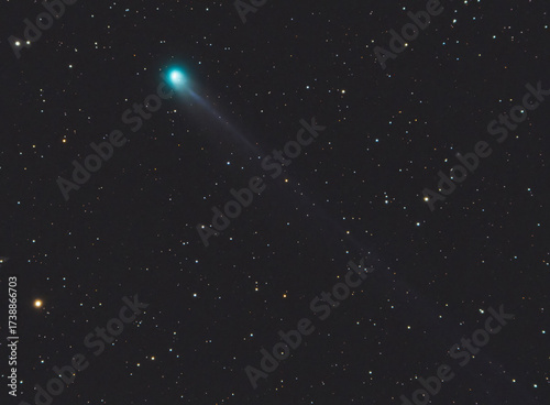 C/2025 A6 Lemmon, a non-periodic comet approaching Earth in the constellation Lynx, imaged on October 2, 2025