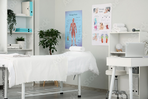 Interior of massage therapi...