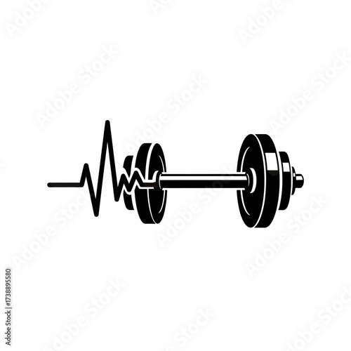 Symbolic depiction of fitness, heart rhythm, and the pursuit of wellness goals