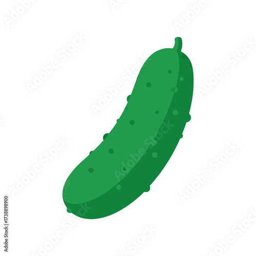 Vibrant green cucumber illustration showcasing freshness and healthy eating benefits