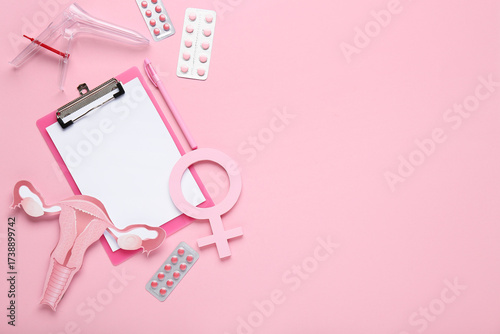 Clipboard with paper uterus...