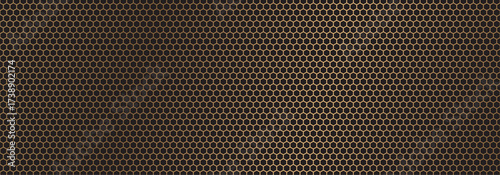 Сircle gold mesh. Pattern seamless background. Vector texture
