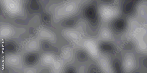 Abstract topographic map design featuring flowing grayscale contours and gradients suitable for background or design elements.