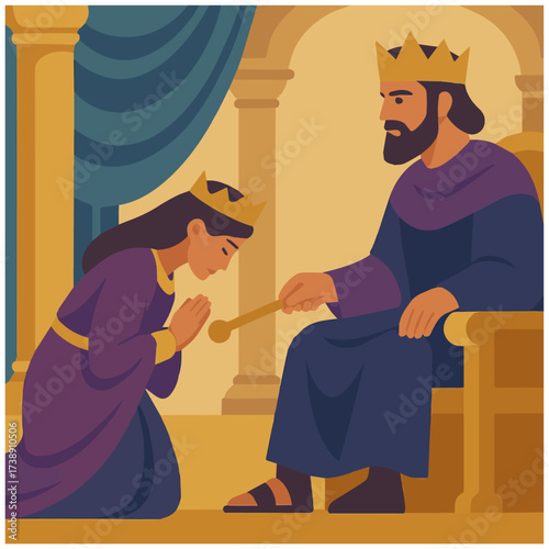Esther Saves Her People (Book of Esther), bible , queen