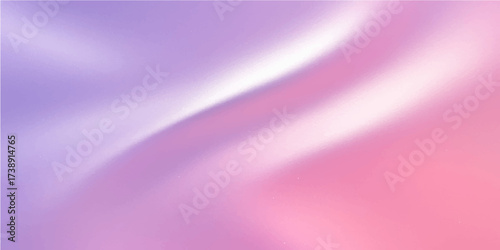 Flowing purple and pink silk lines create a soft, abstract wavy backdrop texture