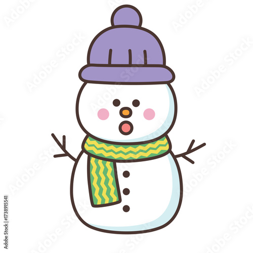かわいい雪だるま