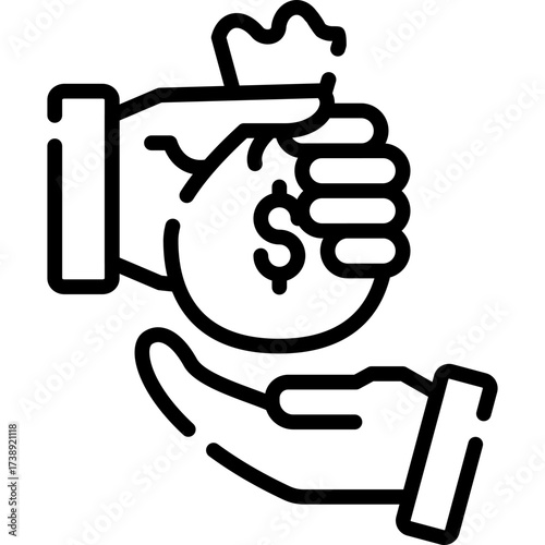 Transaction Outline Icon