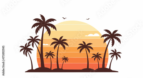 palm trees on the beach