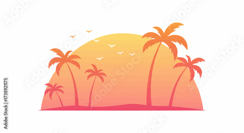 palm tree on the beach