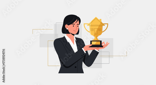 Award Winning Realtor Celebrating Real Estate Success, Achieving Business Goals Professionally