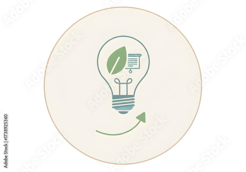 Minimal icon of a lightbulb pitch deck — no background, no shadow PNG