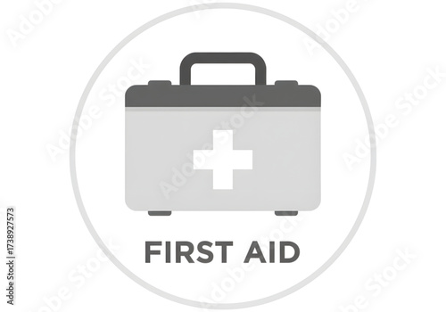 Minimal icon of a first aid kit — no background, no shadow PNG