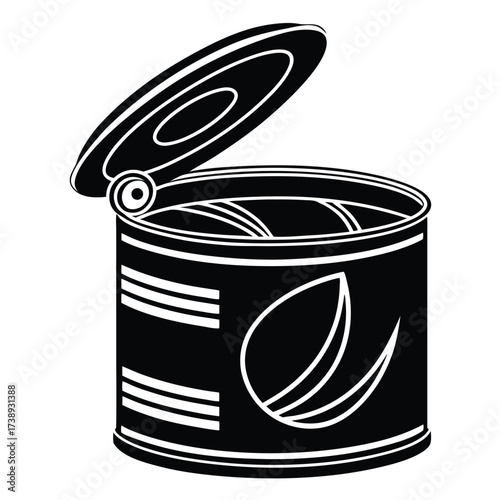 tin can vector illustration