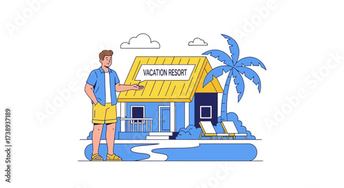 Welcoming Guests For A Tropical Resort Stay On A Wonderful Vacation By The Seaside