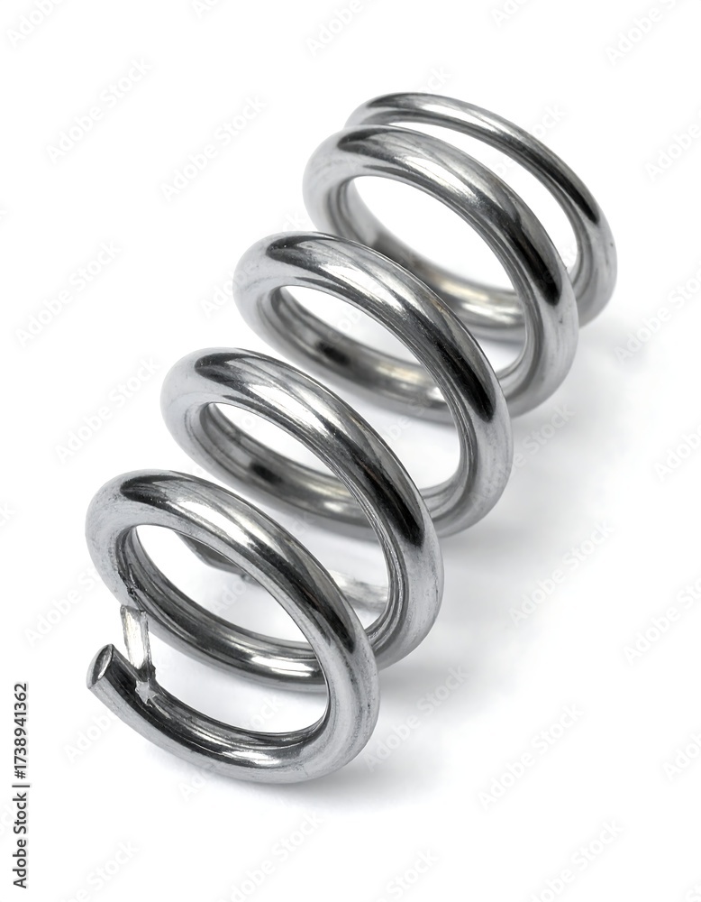 Naklejka premium Metal coil spring