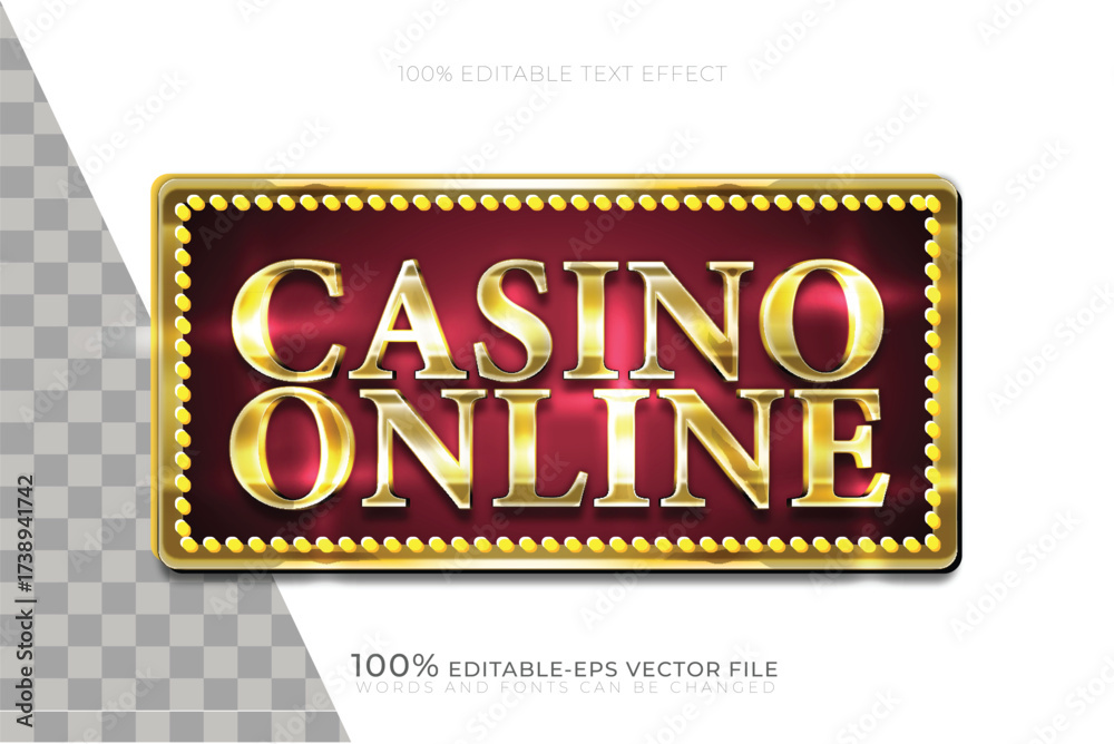 Fototapeta premium online casino gamble text effect