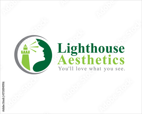beauty lighthouse logo designs for business logo