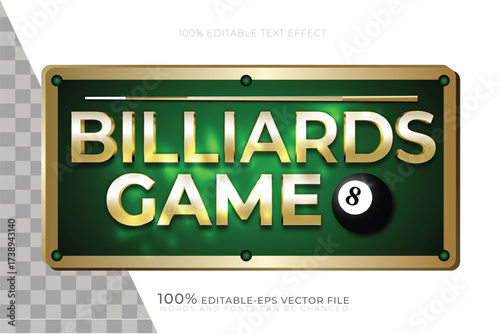 billiards game text