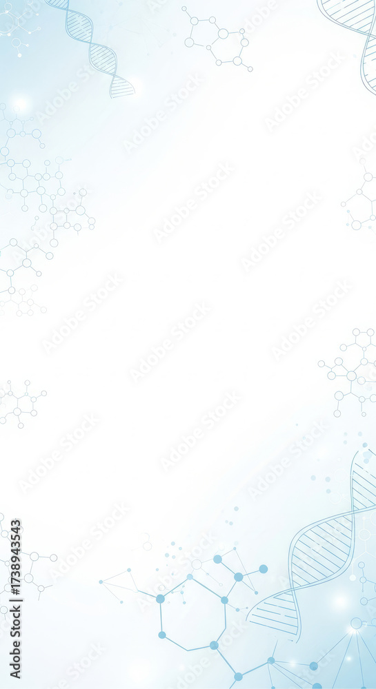 Fototapeta premium Exploring Molecular Structures and DNA Double Helices in Science