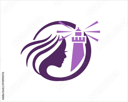 beauty lighthouse logo designs for business logo