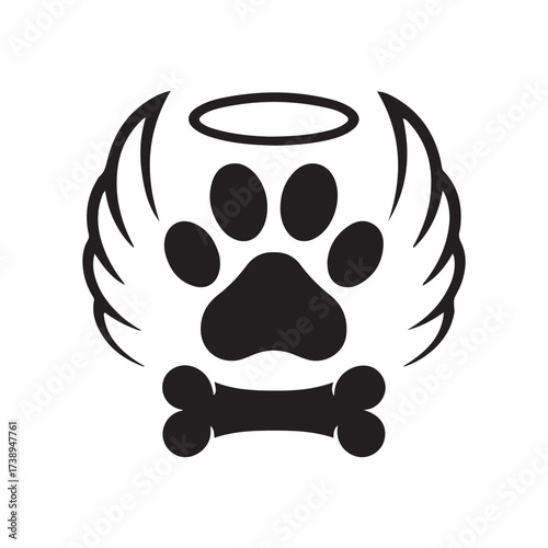 Angel Paw Pet Memorial Icon