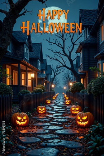 halloween night in the village