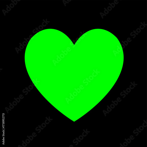 love green screen frame vector design template