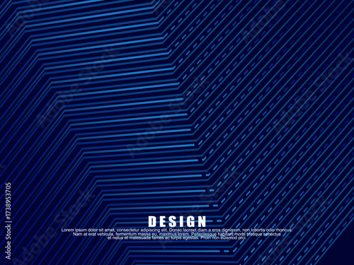 Premium background design with diagonal dark blue stripes pattern. Vector horizontal template for digital lux business banner, contemporary formal invitation, luxury voucher, prestigious gift certific