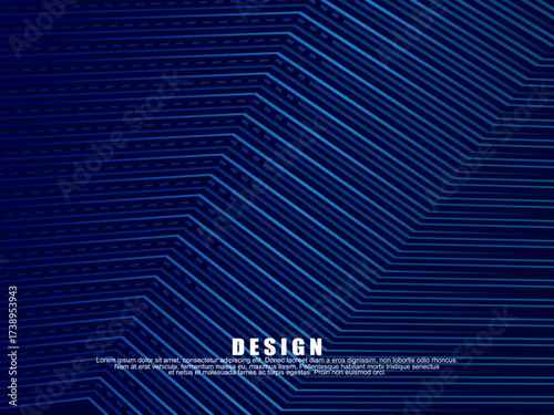 Premium background design with diagonal dark blue stripes pattern. Vector horizontal template for digital lux business banner, contemporary formal invitation, luxury voucher, prestigious gift certific