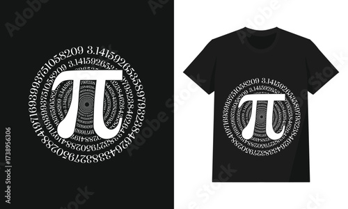 Pi Day 3.14 Math Symbol Science Nerd Geek Gift T-Shirt