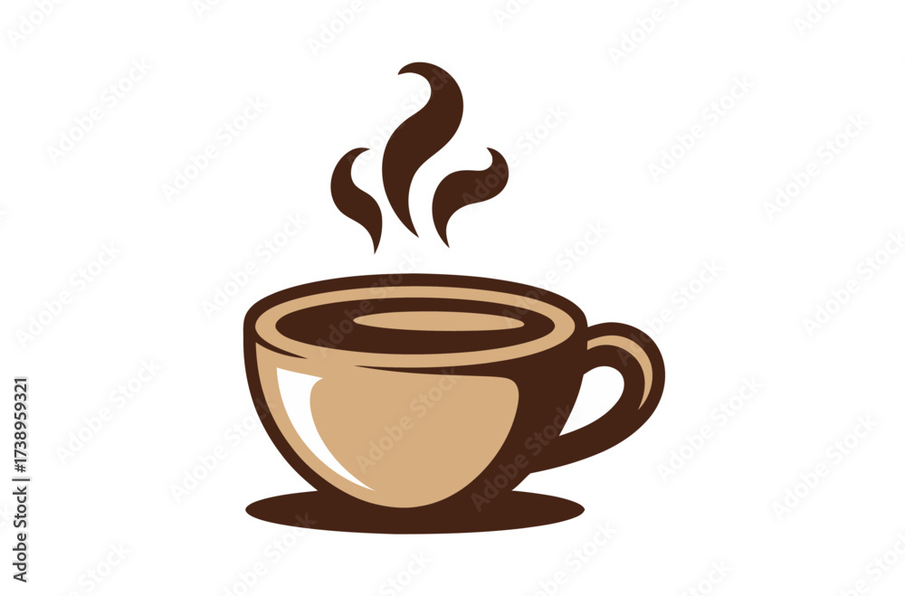 Obraz premium Simple Coffee Mug Outline