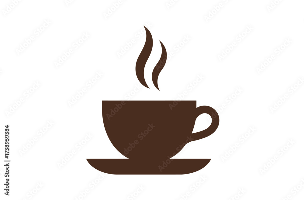 Obraz premium Modern Tea Cup Vector