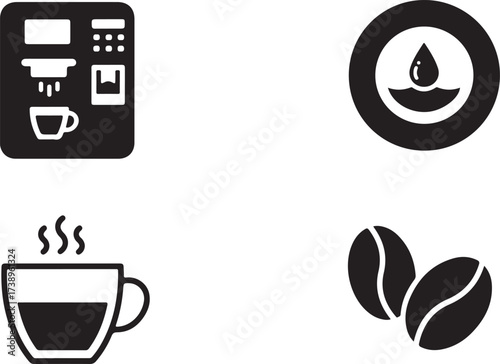 The health and fitness icon set includes vector illustrations of web design symbols and button concepts