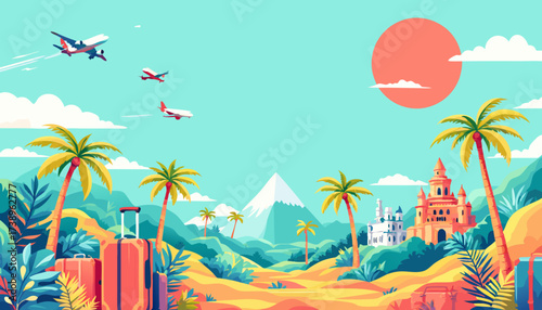 Fly Away to Paradise: A Vibrant Travel Adventure