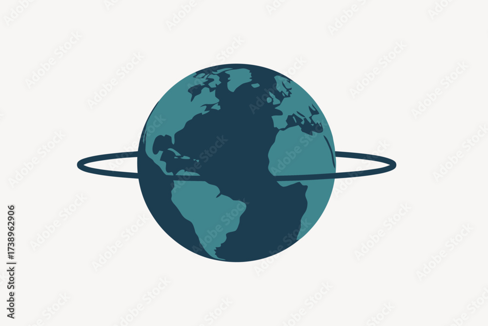 Fototapeta premium Planet Icon Illustration