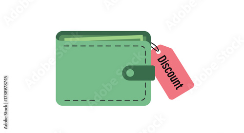 Discount Wallet Savings and Special Offers Illustration