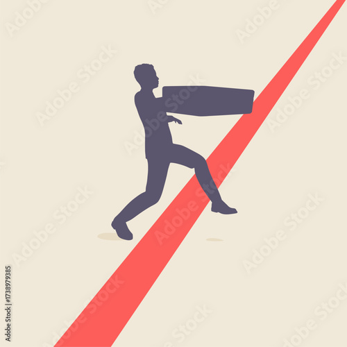 Step out of comfort zone or safe zone, dare to walk your own way or manage to exit from routine job to start new business. Businessman moving forward or take a chance to success.